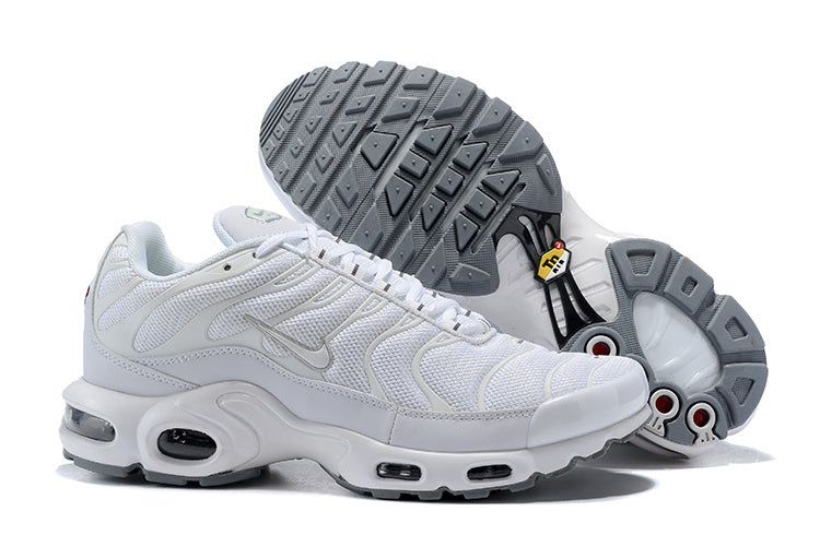 Air Max Plus TN 1 “Triple White” (Sola cinza)